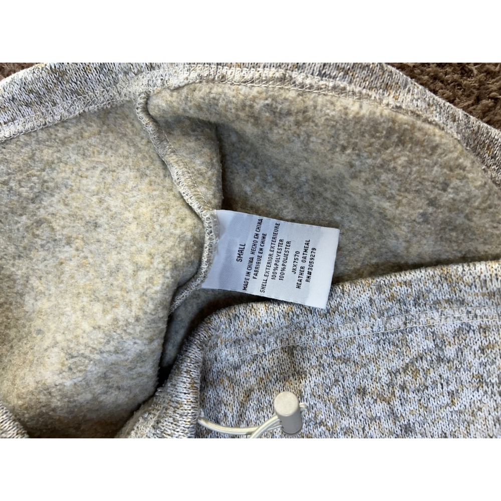 Thread & Supply Womens Heather Oatmeal Quarter Zip Pullover Fleece S JKX7570 - Picture 4 of 8